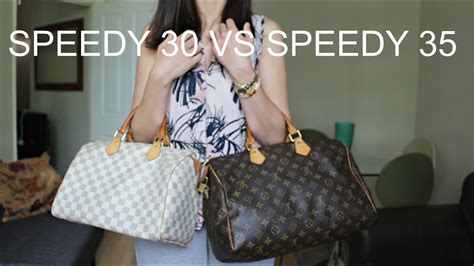 louis vuitton speedy 30 vs speedy 35|louis vuitton speedy size guide.